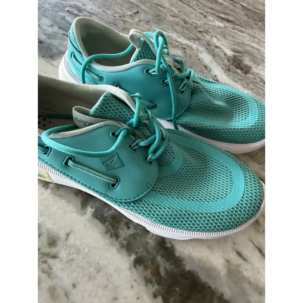 Sperry Float Boat Shoes Aqua Mesh Lace Up Water Shoes Women’s Size 8 STS85683